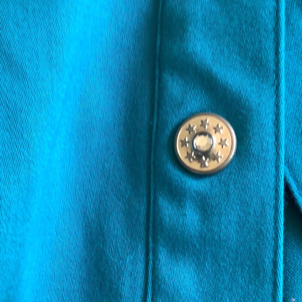 Turquoise Jean Jacket - Picture 6 of 8